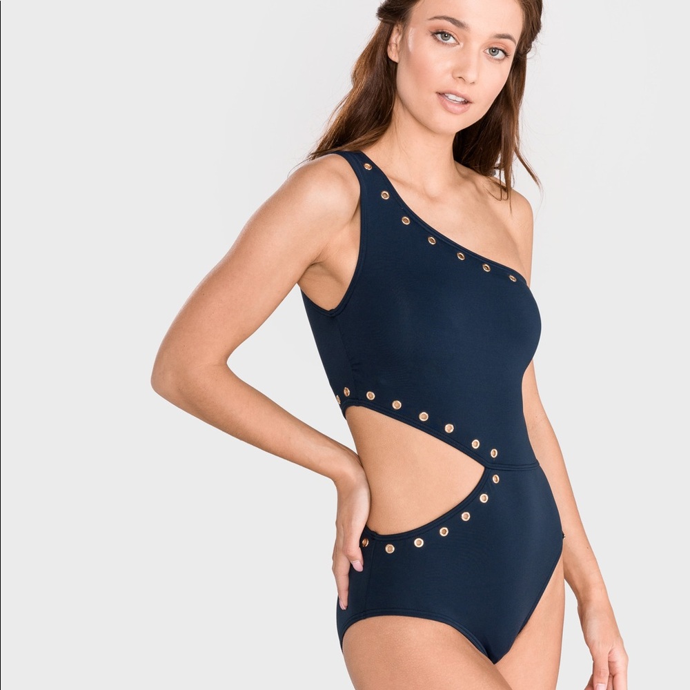 Michael Kors Size 8 Navy Swim Suit